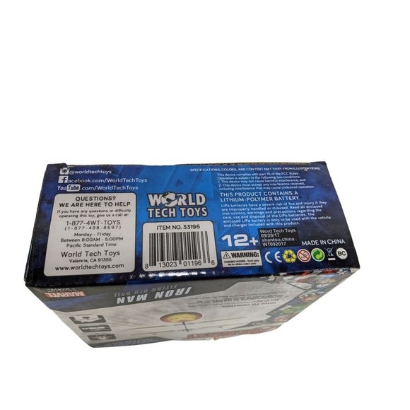 World Tech Toys Toys Marvel Iron Man Flying Ufo Ball Helicopter